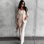 Garnitur komplet damski Kaylin Ola Voga beżowy