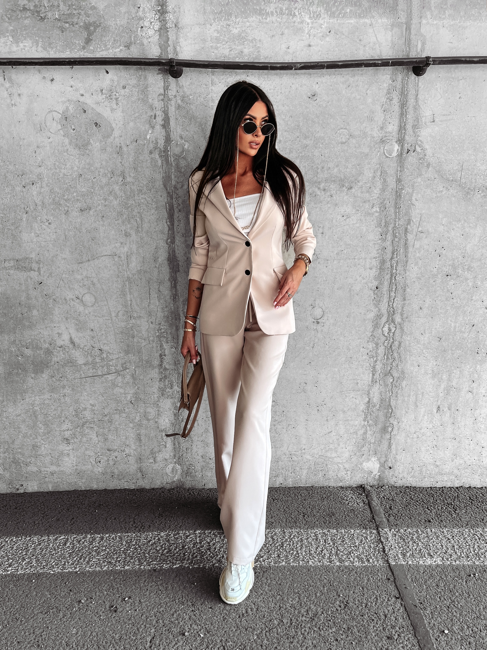 Garnitur komplet damski Kaylin Ola Voga beżowy