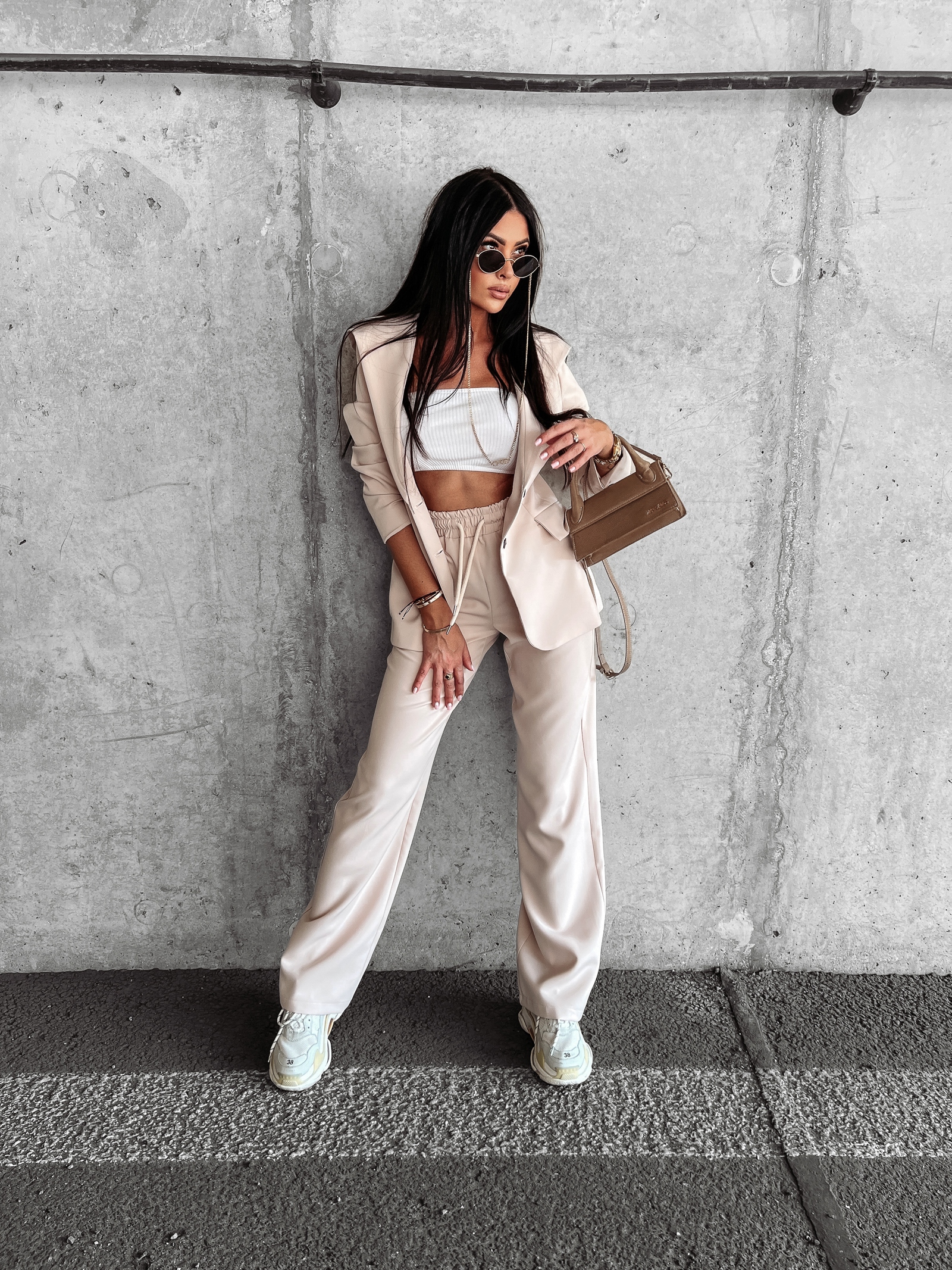 Garnitur komplet damski Kaylin Ola Voga beżowy