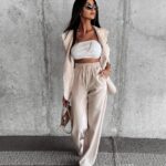 Garnitur komplet damski Kaylin Ola Voga beżowy