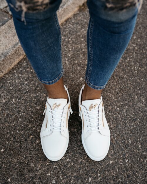 Trampki męskie z ekoskóry Arlon Ola Voga białe