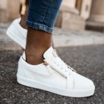 Trampki męskie z ekoskóry Arlon Ola Voga białe