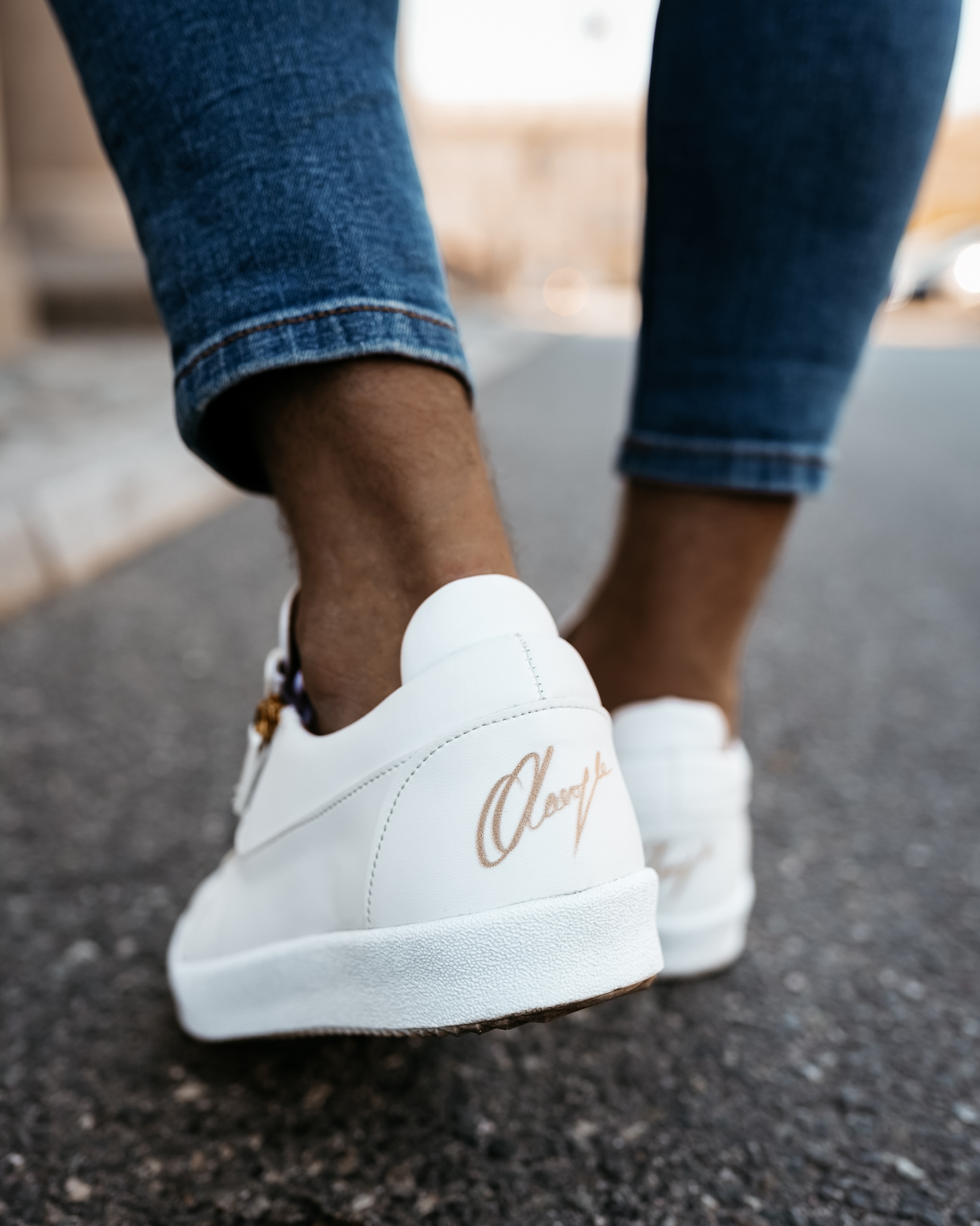 Trampki męskie z ekoskóry Arlon Ola Voga białe Trampki męskie z ekoskóry Arlon Ola Voga białe