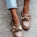 Mokasyny z misiem Madam Bobi cappuccino