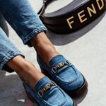 Mokasyny jeansowe Madam Dekit niebieskie