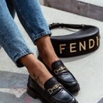 Mokasyny skórzane Madam Balder czarne