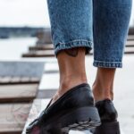 Mokasyny skórzane Madam Balder czarne