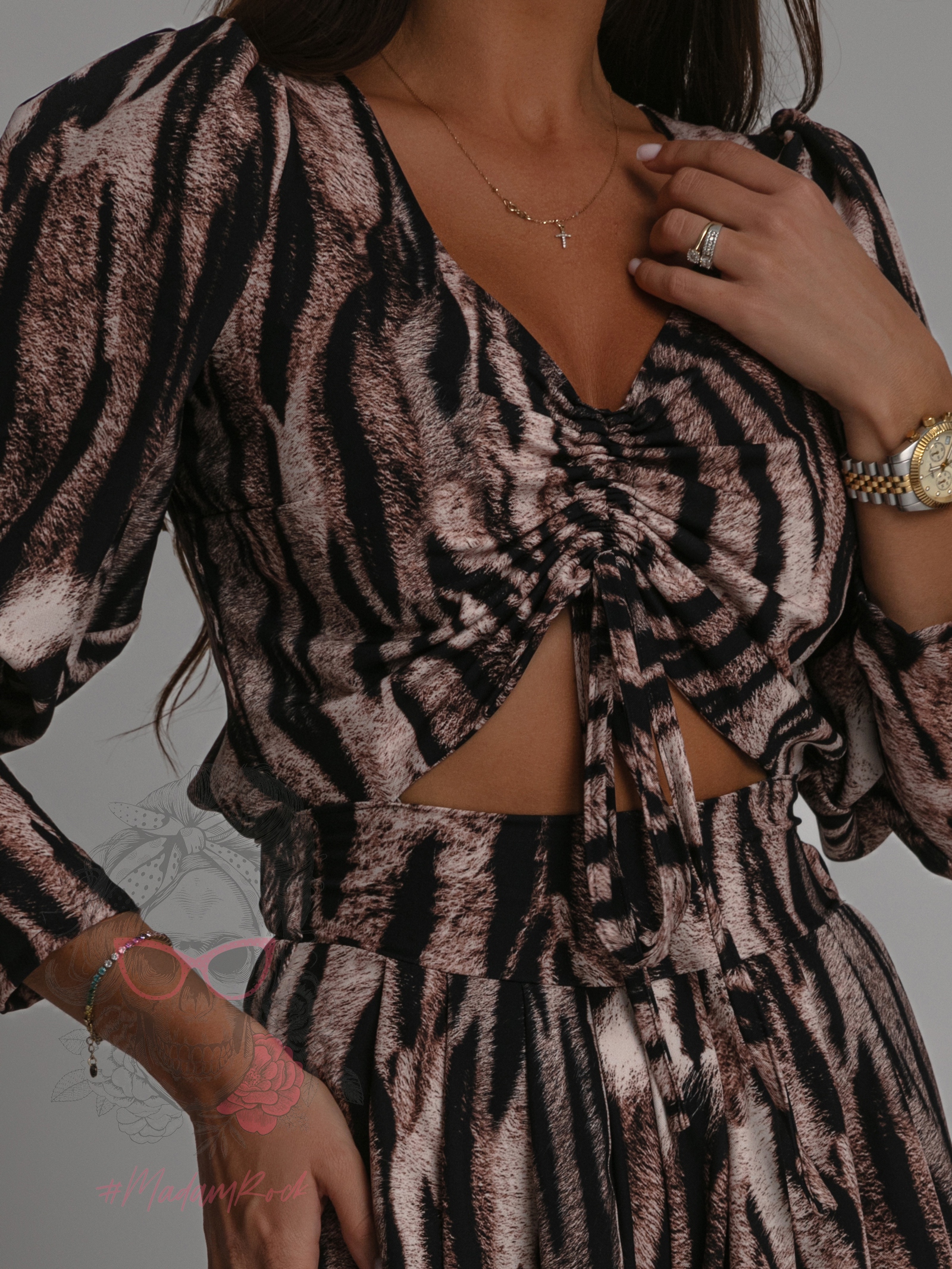 Kombinezon elegancki NB Mevix tygrys brązowy