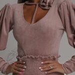 Komplet body + spódniczka NB Sasele pudrowy