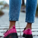 Mokasyny zamszowe Rock Opori fuksja