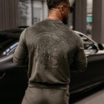 Komplet welurowy męski Burias Ola Voga khaki