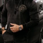 Komplet welurowy męski Burias Ola Voga czarny