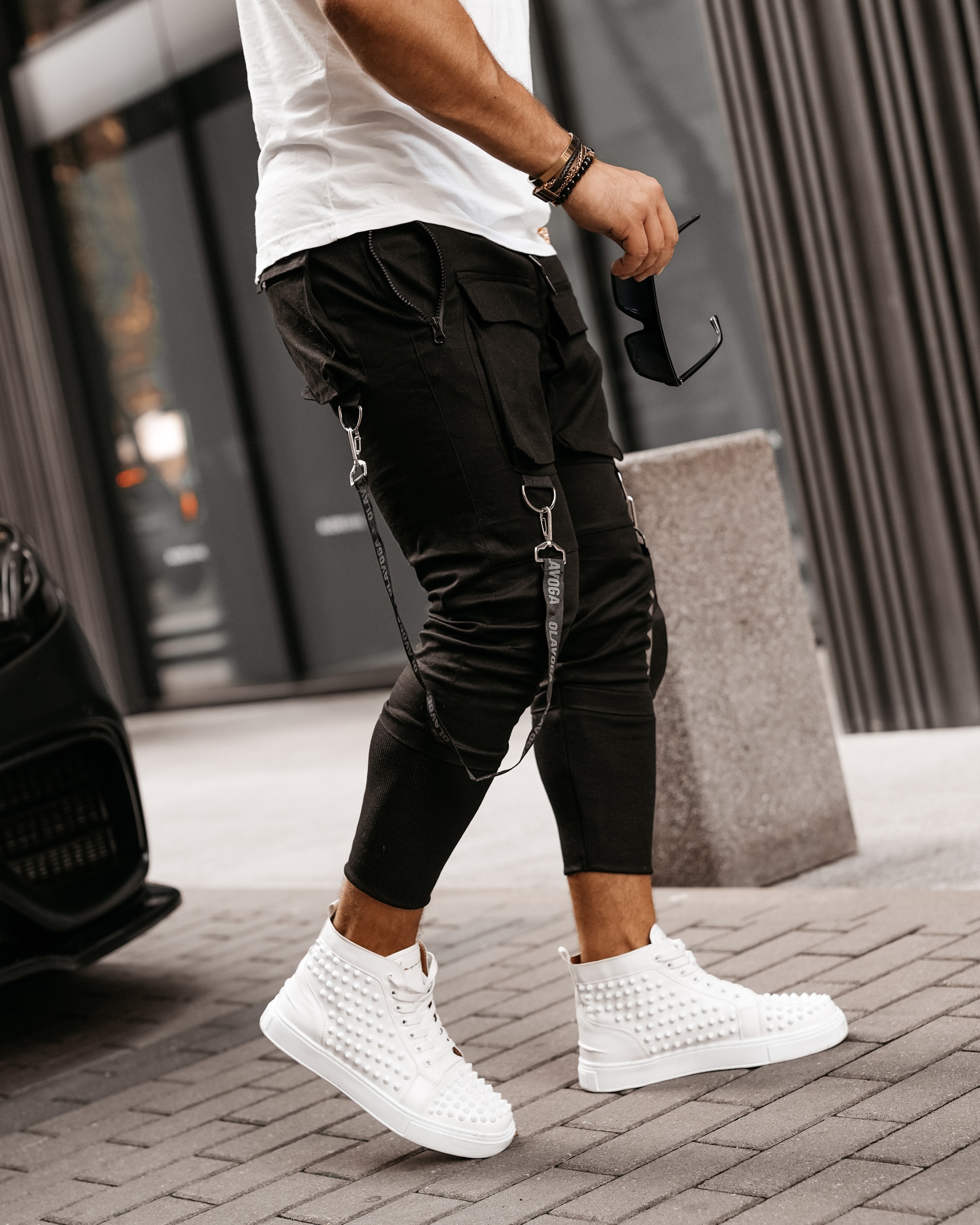 Spodnie męskie joggery Irwin Ola Voga czarne Spodnie męskie joggery Irwin Ola Voga czarne