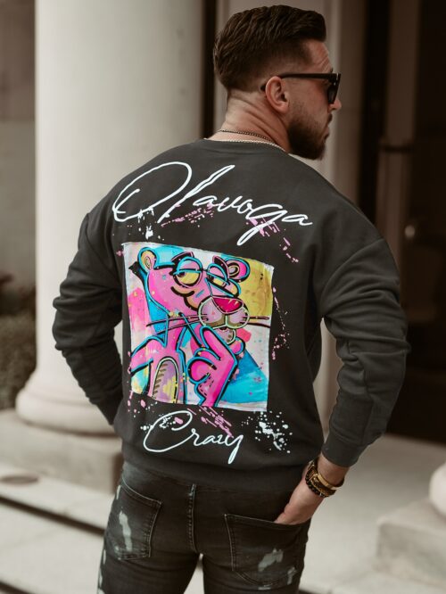 Bluza męska z aplikacją Rory Ola Voga grafitowa