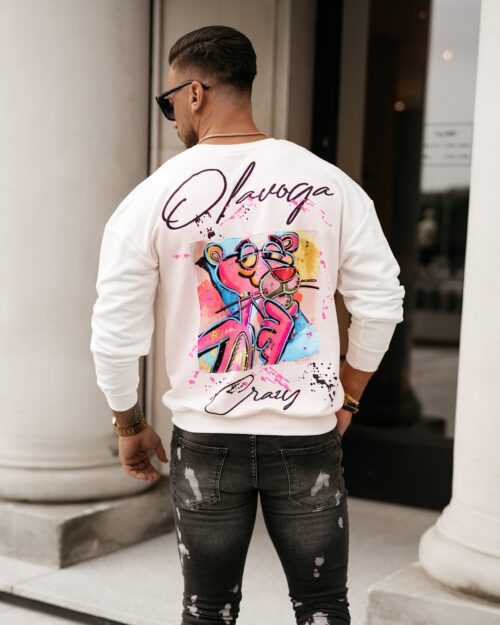 Bluza męska z aplikacją Rory Ola Voga ecru