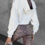 Bluza bawełniana z kapturem Julie Ola Voga ecru