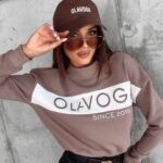 Bluza damska z półgolfem Kailee Ola Voga latte