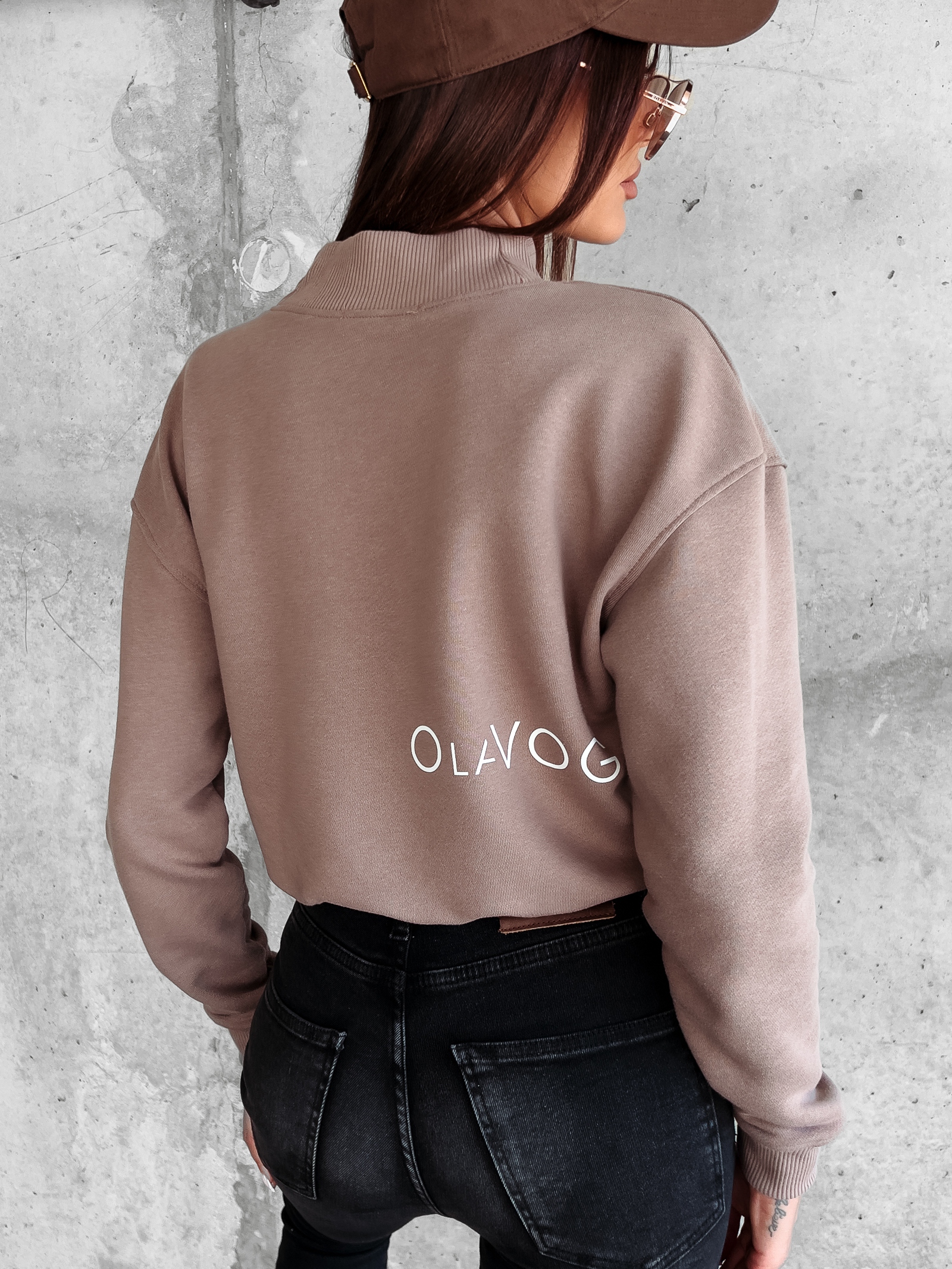 Bluza damska z półgolfem Kailee Ola Voga latte