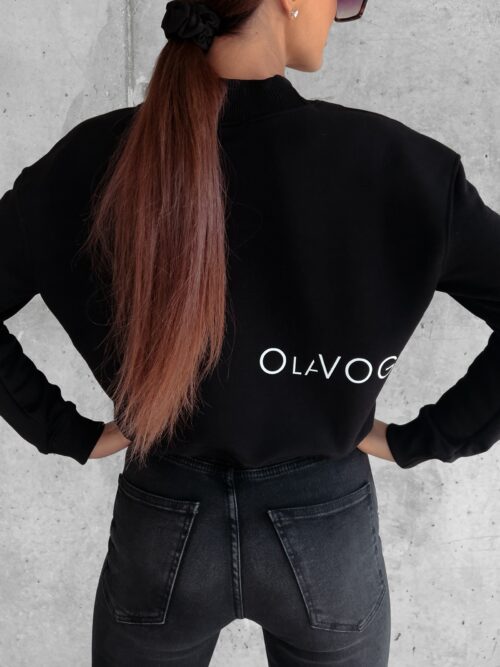 Bluza damska z półgolfem Kailee Ola Voga czarna