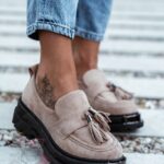 Mokasyny zamszowe Rock Opori cappucino