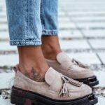 Mokasyny zamszowe Rock Opori cappucino