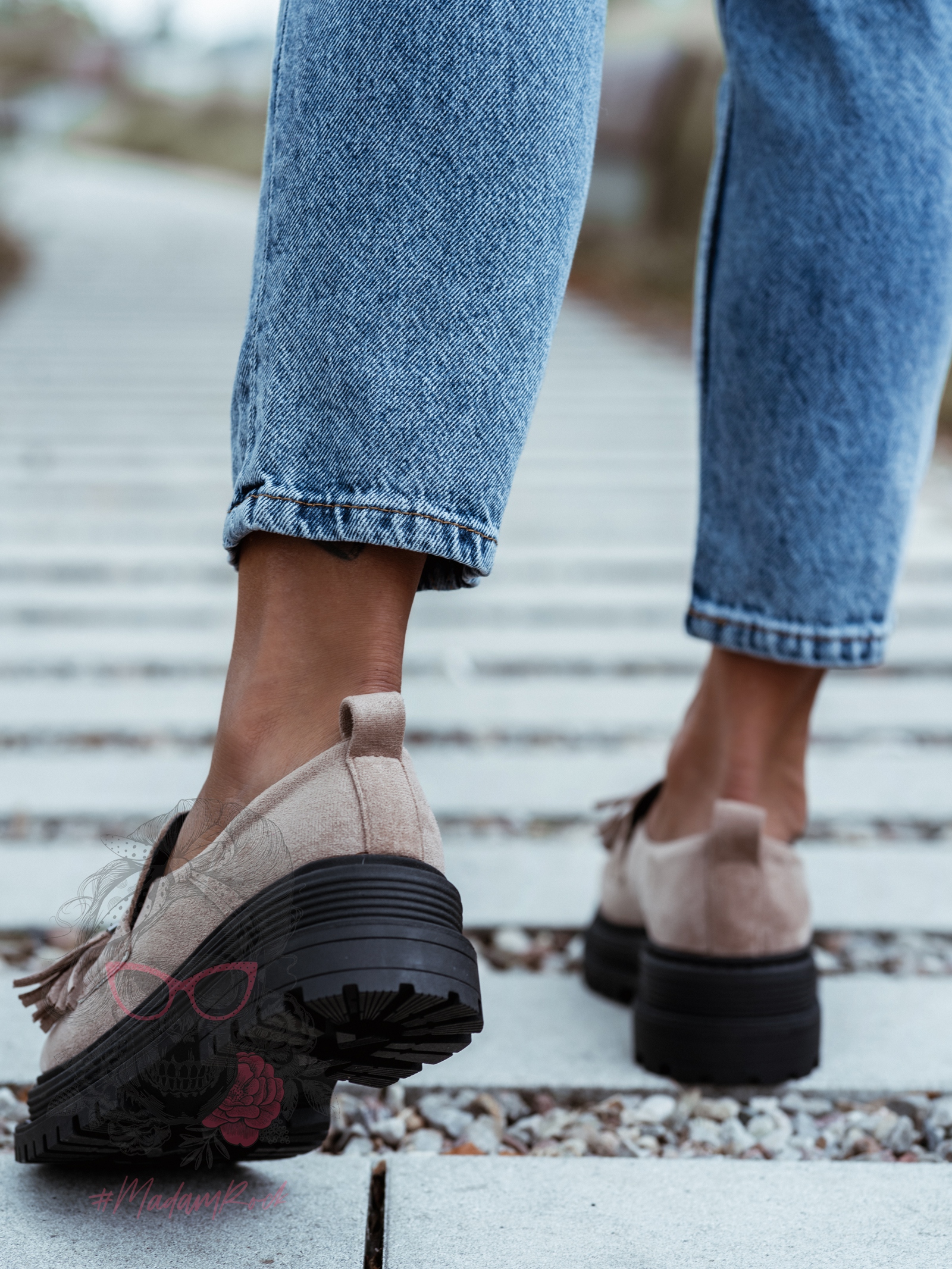 Mokasyny zamszowe Rock Opori cappucino Mokasyny zamszowe Rock Opori cappucino