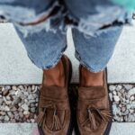 Mokasyny zamszowe Rock Opori brązowe