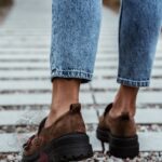 Mokasyny zamszowe Rock Opori brązowe