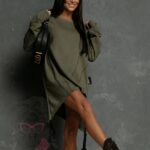 Bluza asymetryczna Casta khaki