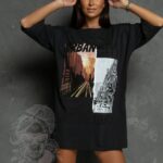 T-shirt oversize Urban City czarny