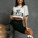 T-shirt krótki Chicago Bears szary