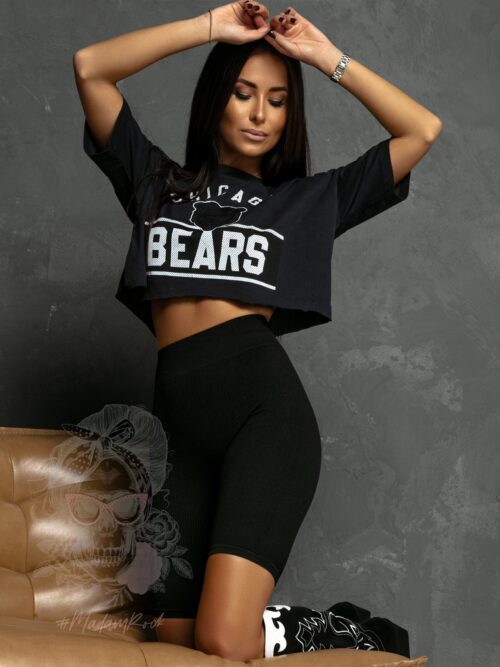 T-shirt krótki Chicago Bears czarny