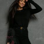 Sweterek kaszmirowy Belindo czarny