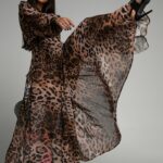 Kombinezon szyfonowy NB Centavos w panterkę