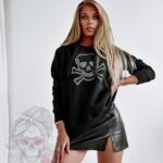 Bluza z czaszką Rock Character czarna