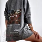 Bluza dekatyzowana Collusion szara