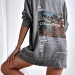 Bluza dekatyzowana Collusion szara