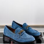 Mokasyny jeansowe Madam Dekit niebieskie