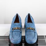 Mokasyny jeansowe Madam Dekit niebieskie