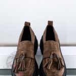 Mokasyny zamszowe Rock Opori brązowe