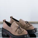 Mokasyny zamszowe Rock Opori cappucino