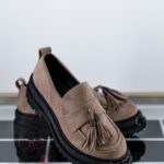 Mokasyny zamszowe Rock Opori cappucino