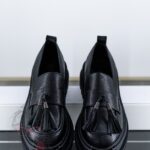 Mokasyny skórzane Rock Opori czarne