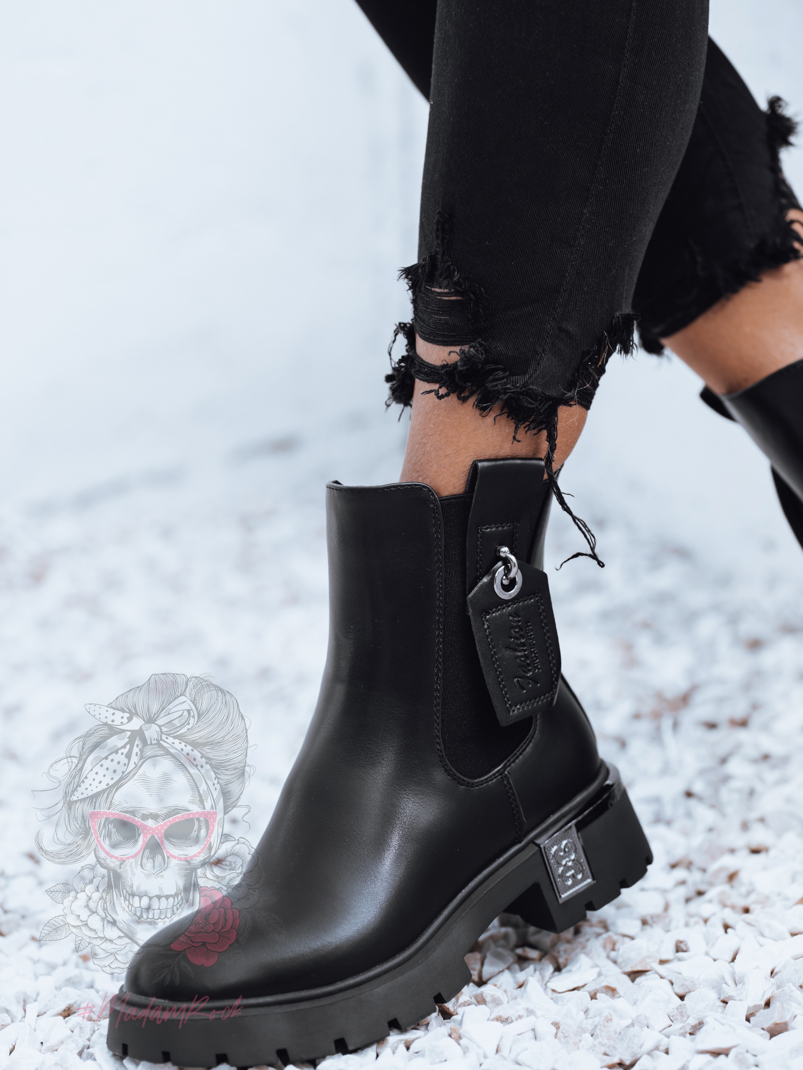 Botki sztyblety Rock Kobres czarne Botki sztyblety Rock Kobres czarne