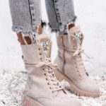 Workery zamszowe Rock Happo beżowe