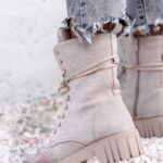 Workery zamszowe Rock Happo beżowe