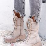 Workery zamszowe Rock Happo beżowe