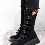 Workery z klamrami Rock Intrygo czarne