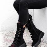 Workery z klamrami Rock Intrygo czarne