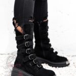 Workery z klamrami Rock Intrygo czarne